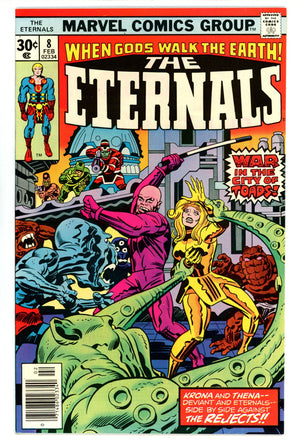 The Eternals Vol 1 8 NM- (9.2) (1977)