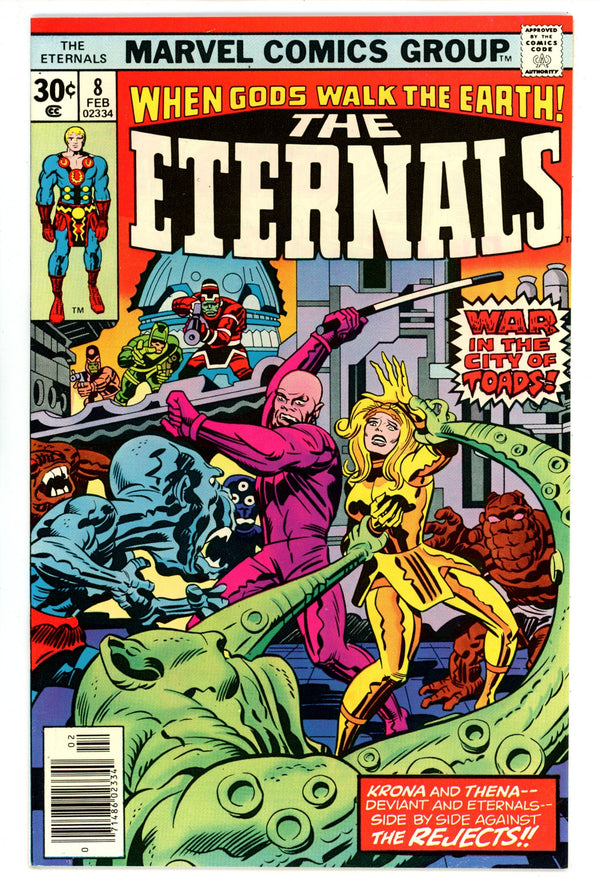 The Eternals Vol 1 8 NM- (9.2) (1977)