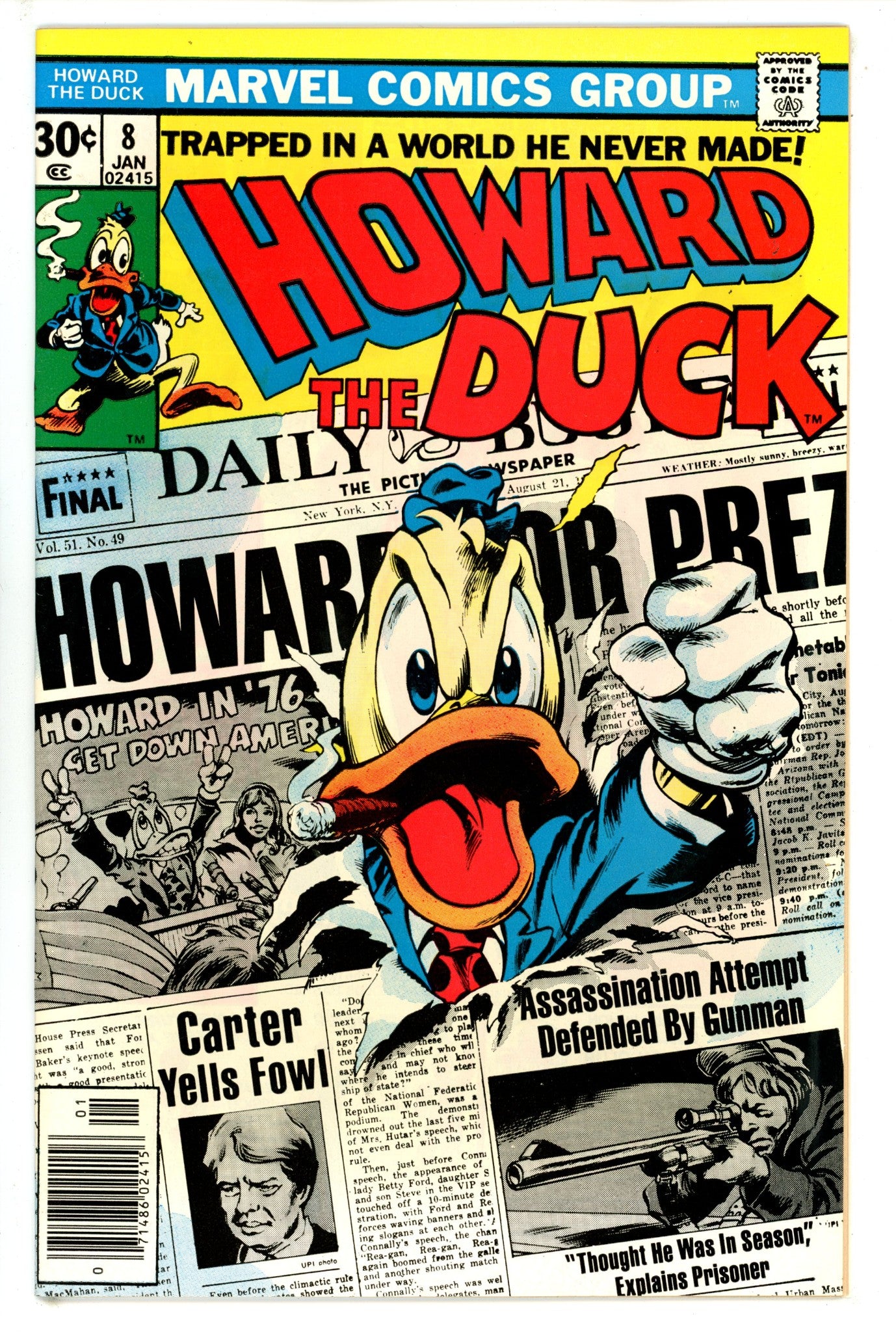 Howard the Duck Vol 1 8 VF/NM (1977)