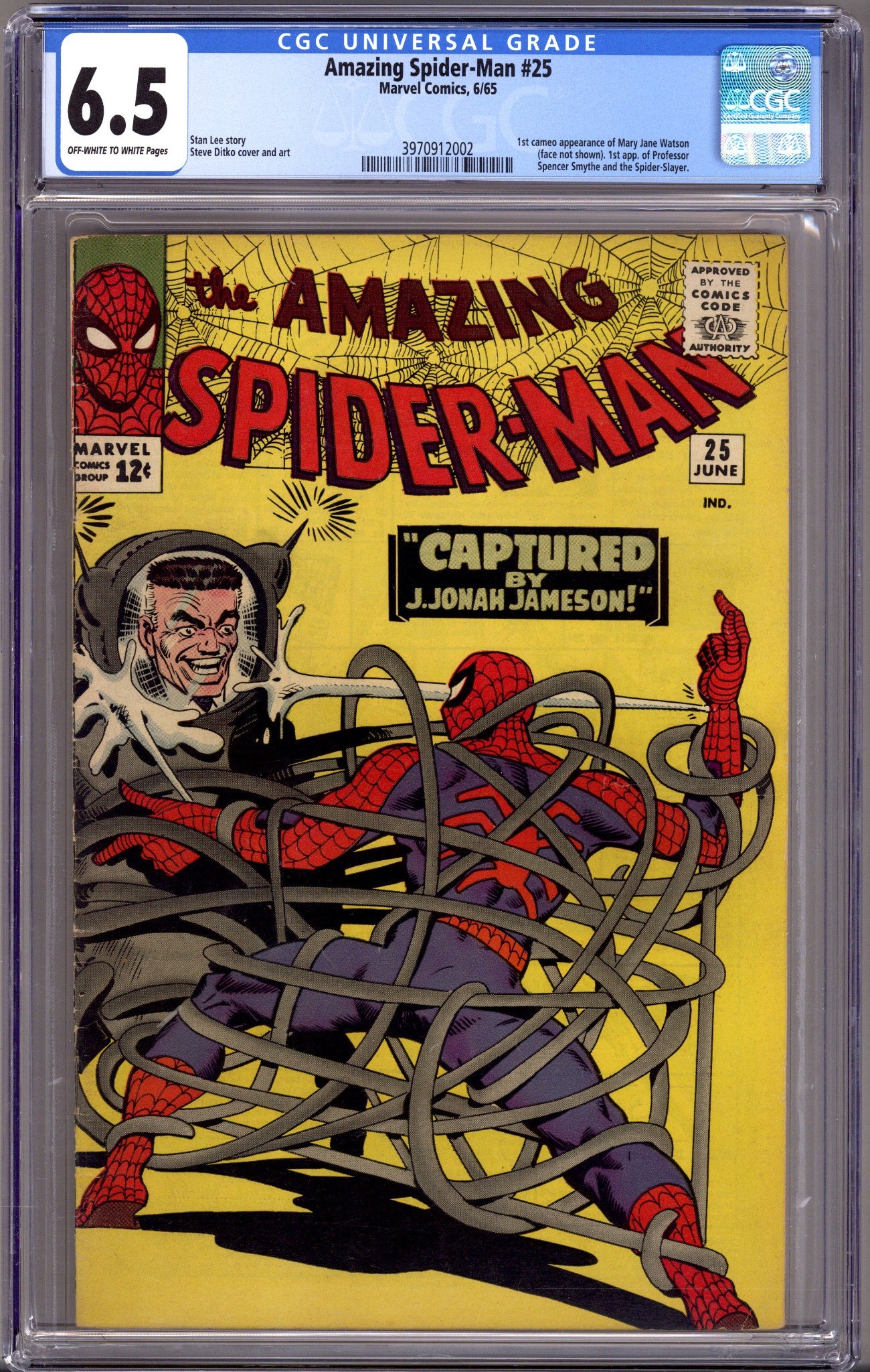 The Amazing Spider-Man Vol 1 25 CGC 6.5 (FN+) (1965) 
