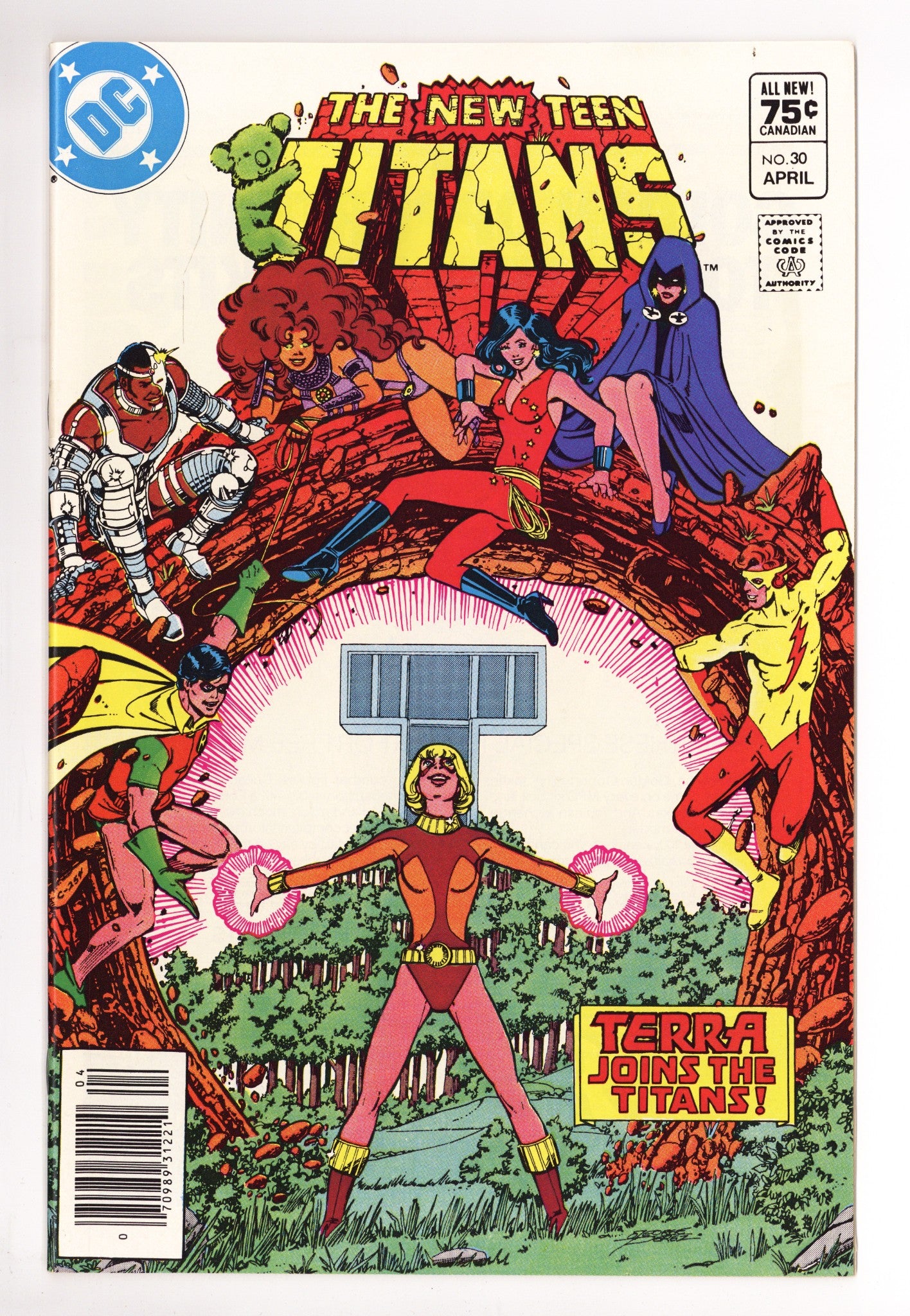 The New Teen Titans Vol 1 30 NM- (9.2) (1983) Canadian Price Variant 