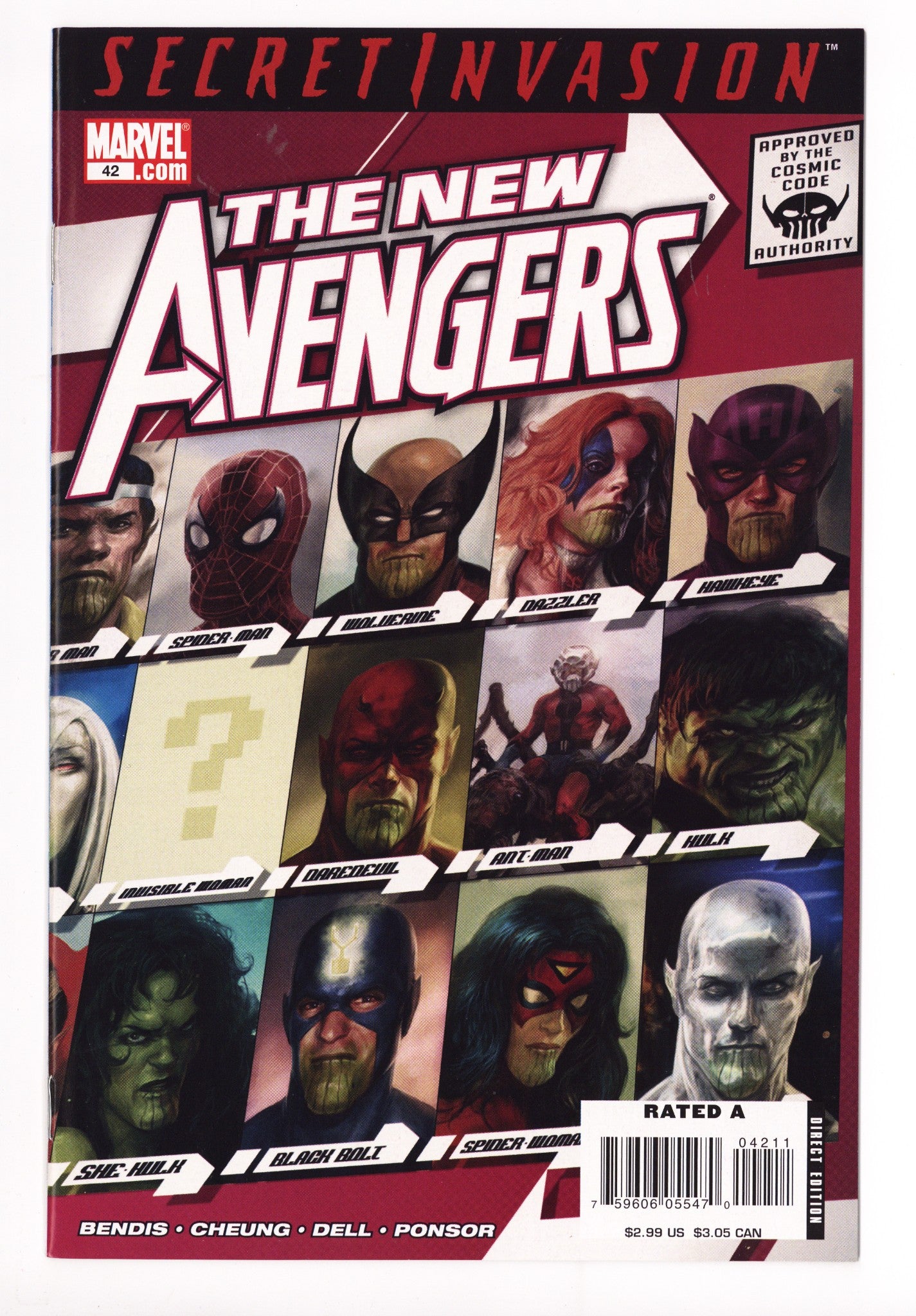 New Avengers Vol 1 42 High Grade (2008) 