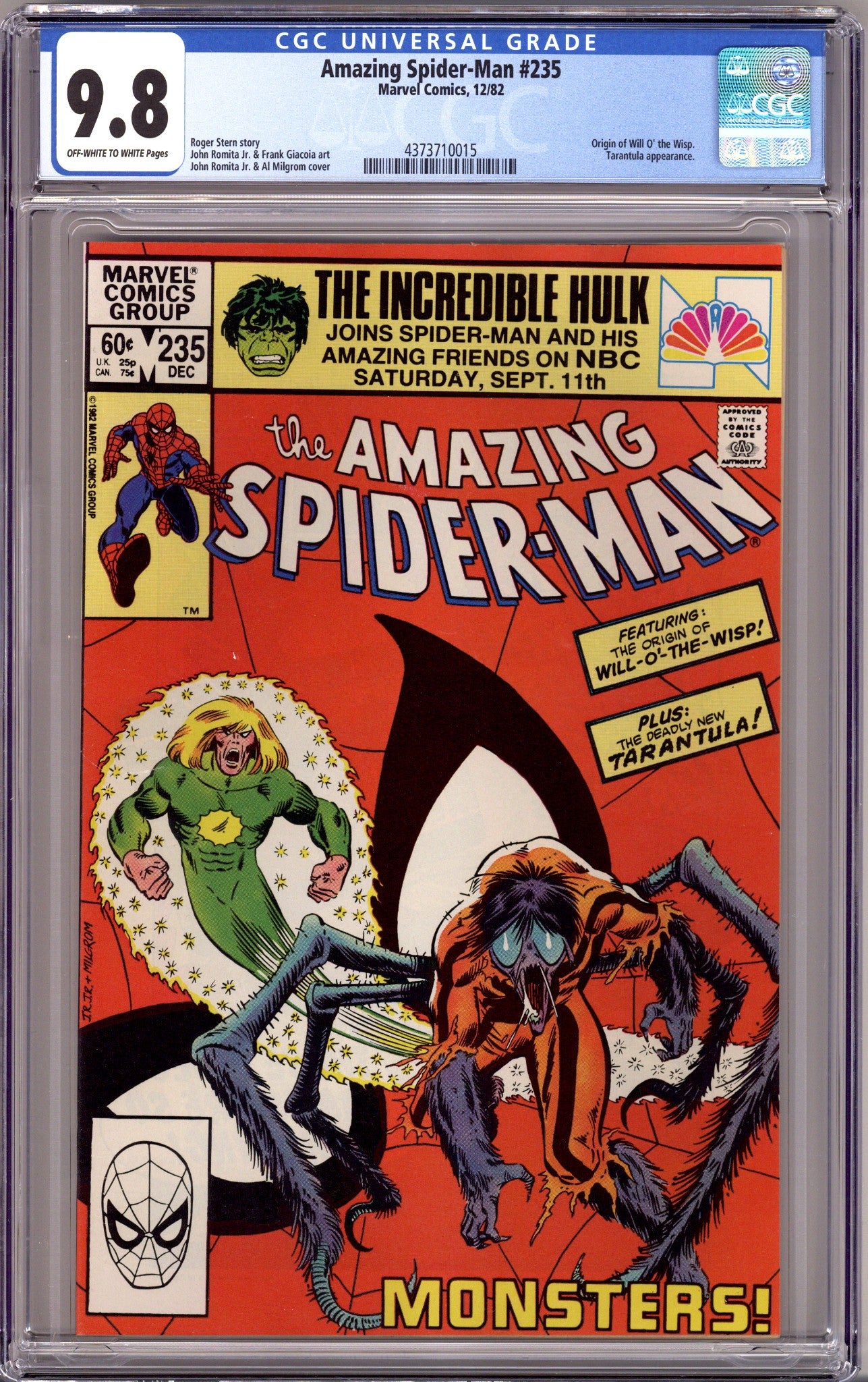 The Amazing Spider-Man Vol 1 235 CGC 9.8 (NM/M) (1982) 