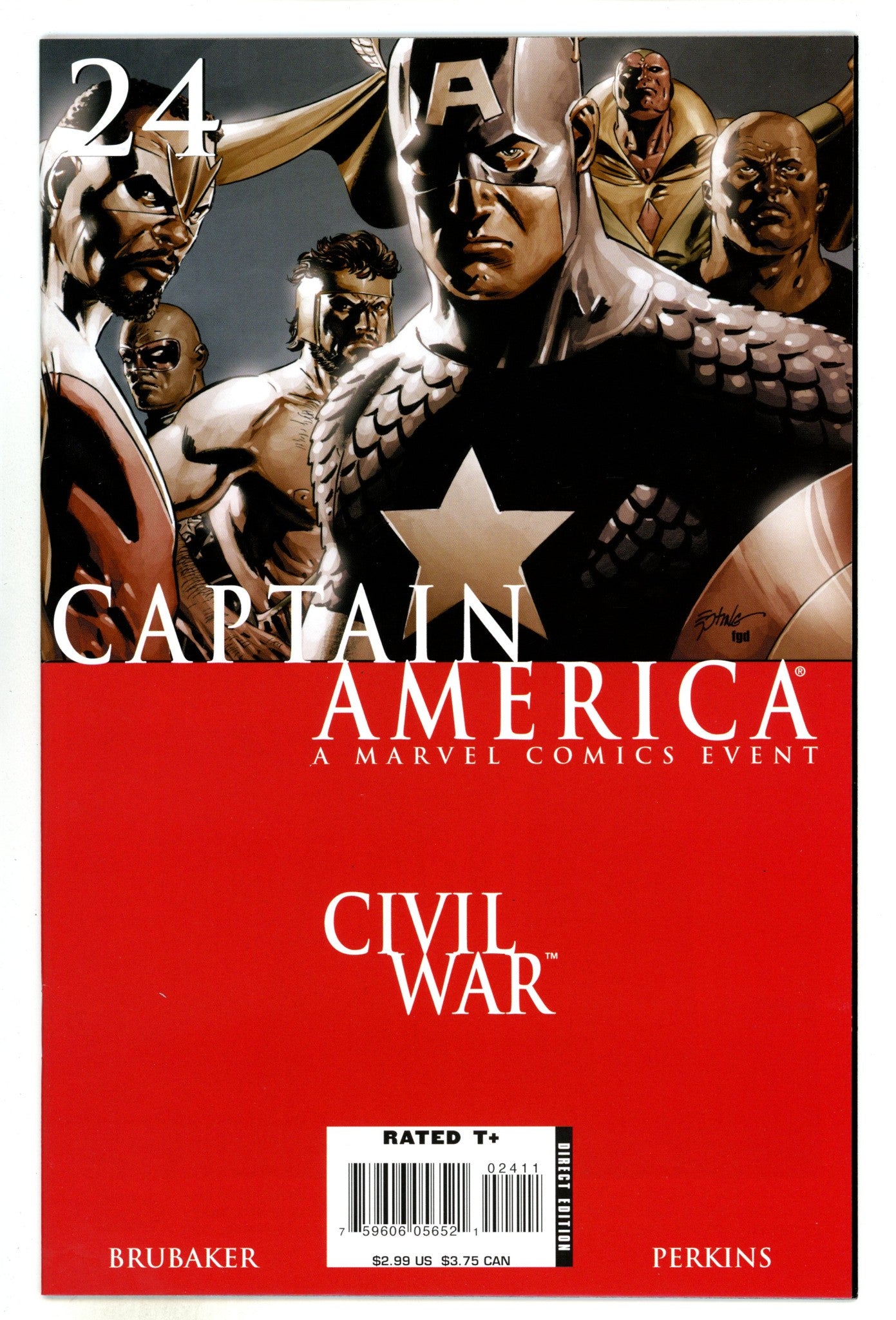 Captain America Vol 5 24 High Grade (2007) 