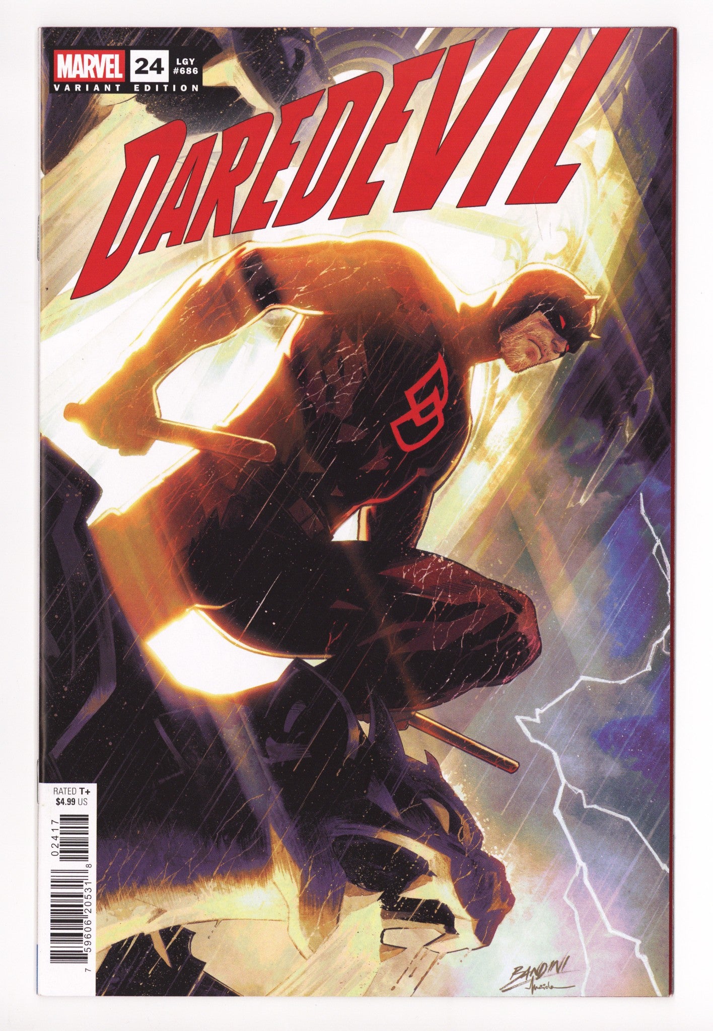 Daredevil Vol 8 24 NM- (9.2) (2025) Bandini Incentive Variant 