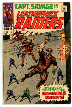 Capt. Savage and His Leatherneck Raiders 5 VG+ (4.5) (1968) 