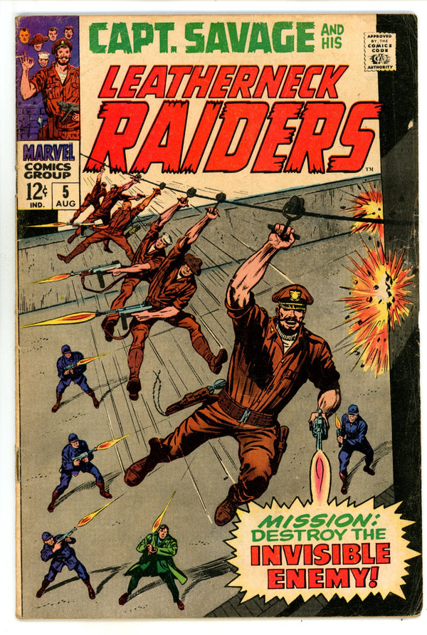 Capt. Savage and His Leatherneck Raiders 5 VG+ (4.5) (1968)