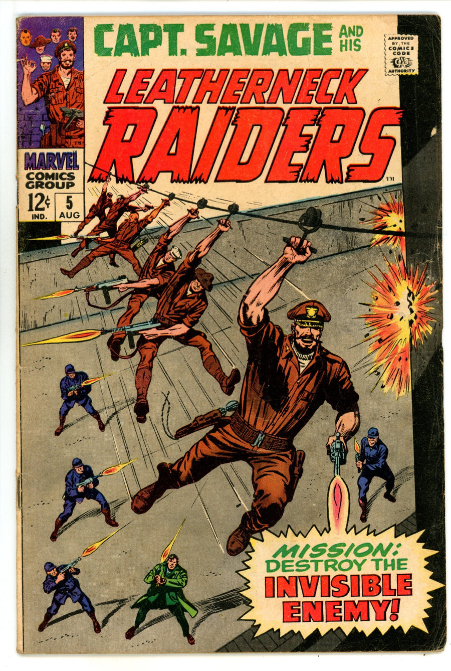 Capt. Savage and His Leatherneck Raiders 5 VG+ (4.5) (1968) 