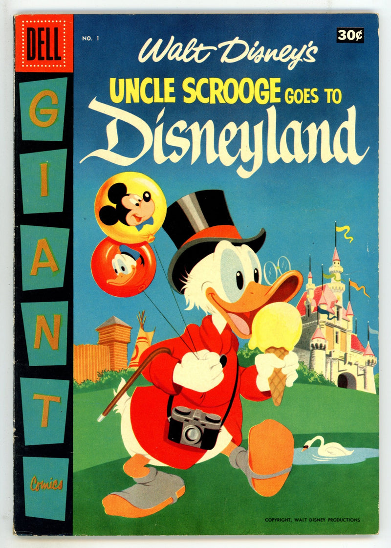 Walt Disney's Uncle Scrooge Goes to Disneyland  1  FN- (5.5)  (1957)  Canadian Price Variant  