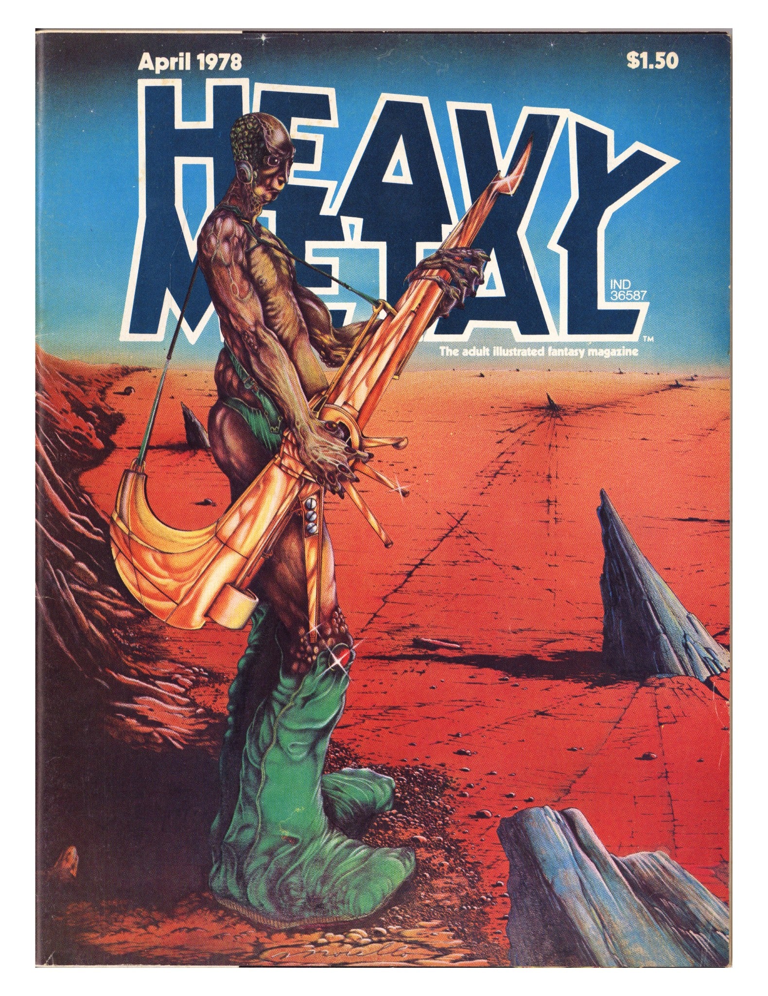 Heavy Metal Magazine Vol 1 13 Mid Grade (1978) Newsstand 