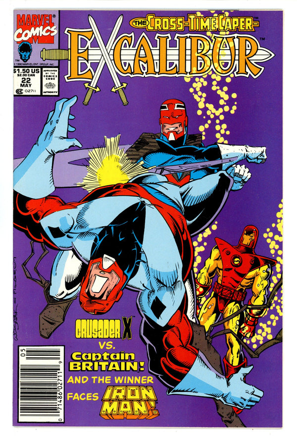 Excalibur Vol 1 22 Mid Grade (1990) Newsstand