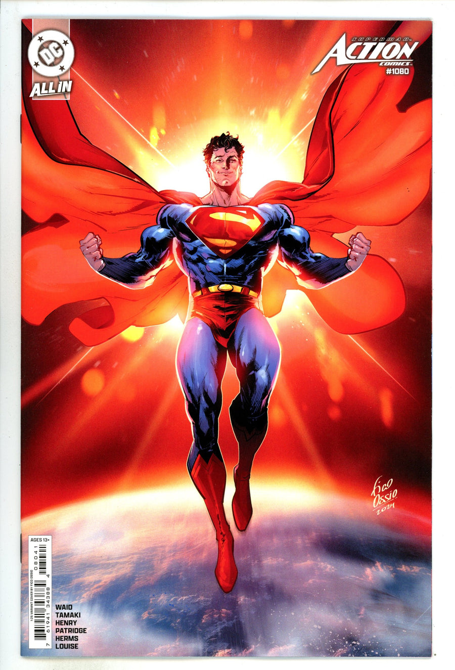 Action Comics Vol 3 1080 Ossio Incentive Variant NM- (2024)