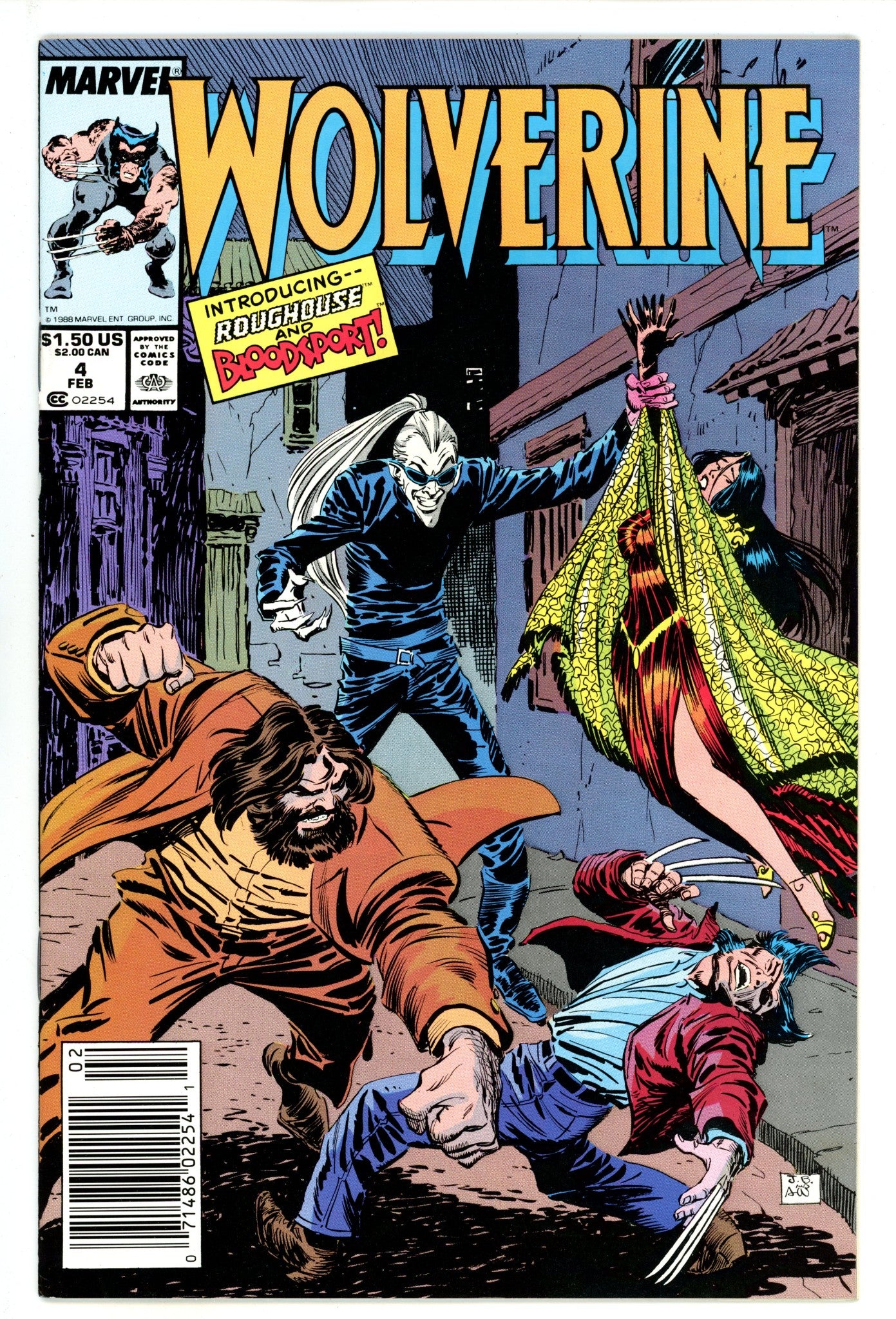 Wolverine Vol 2 4 Mid Grade (1989) Newsstand 