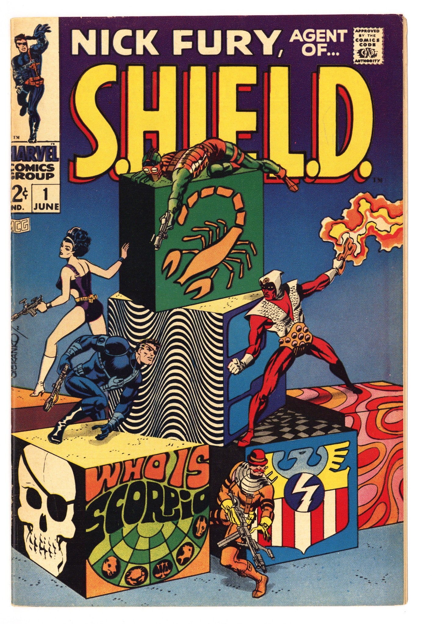 Nick Fury, Agent of SHIELD Vol 1 1 FN+ (6.5) (1968) 