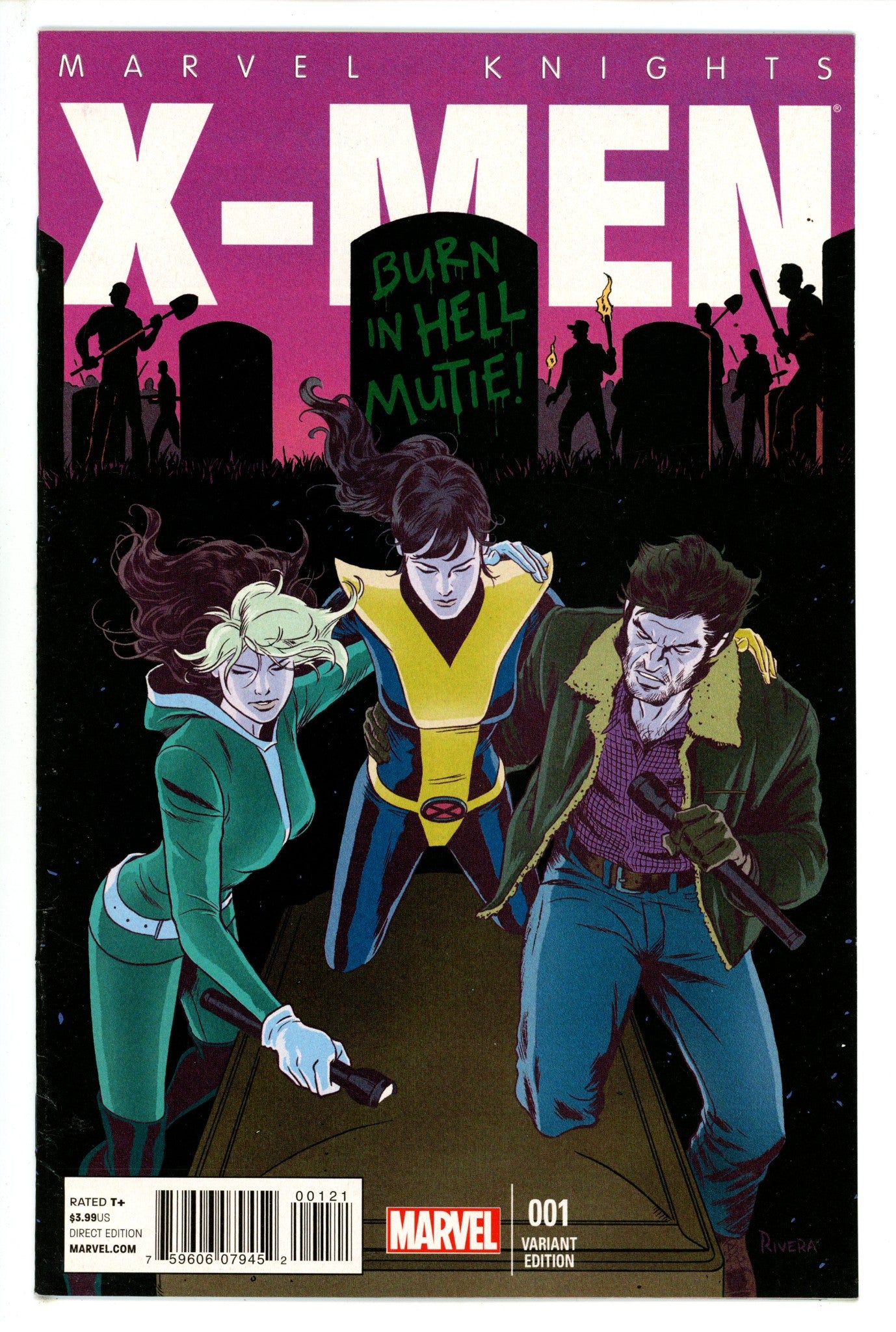 Marvel Knights: X-Men 1 Mid Grade (2014) Rivera Incentive Variant 