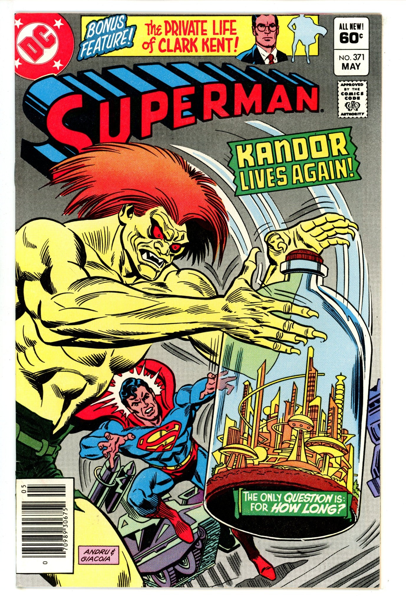 Superman Vol 1 371 Newsstand (1982)