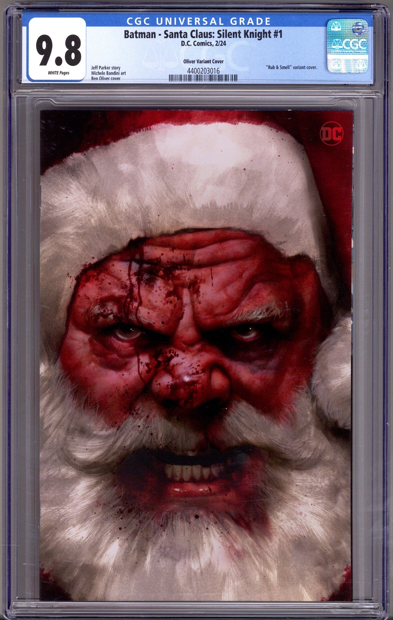 Batman - Santa Claus: Silent Knight 1 CGC 9.8 (NM/M) (2024) Oliver Variant 