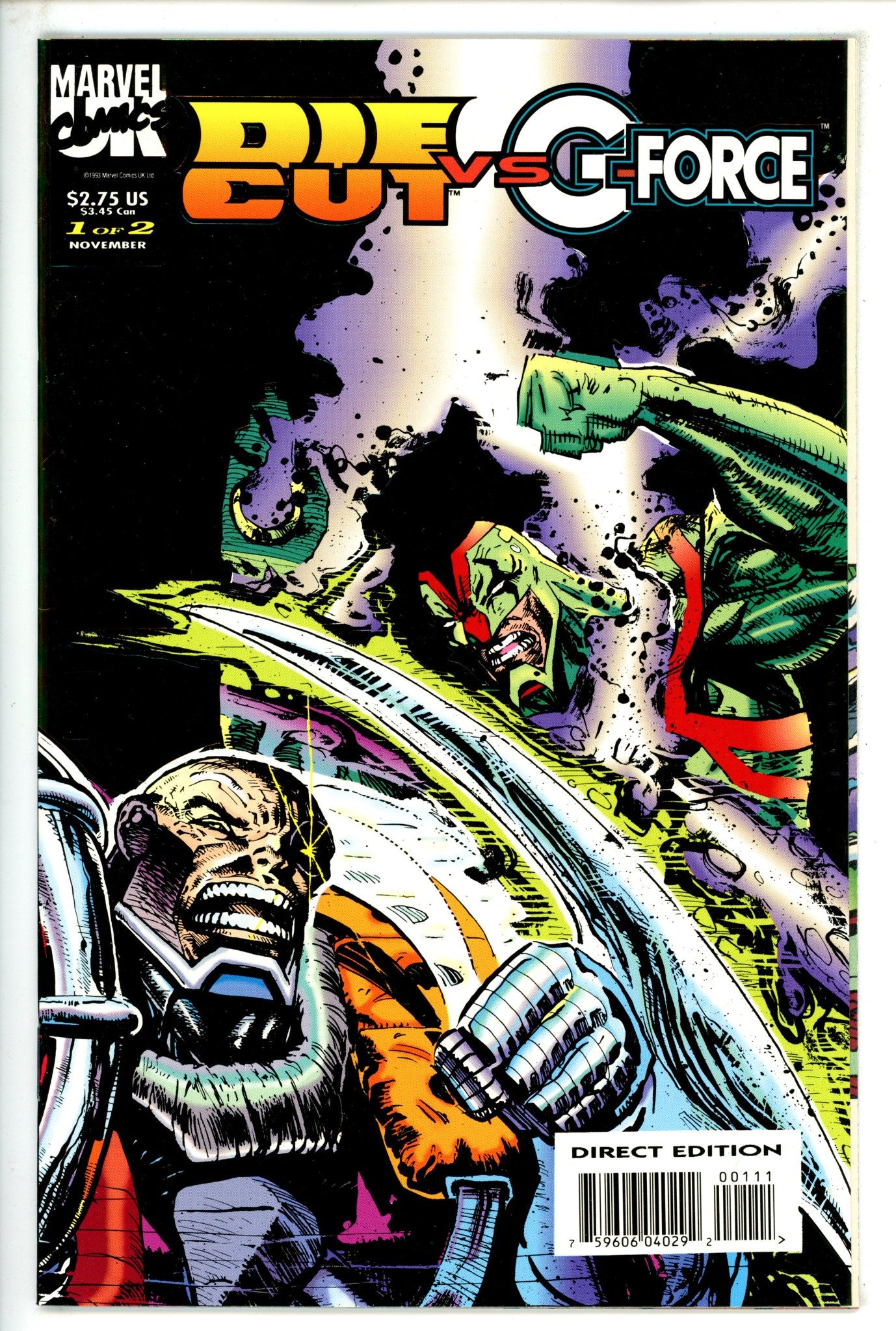 Die-Cut vs. G-Force 1 (1993)