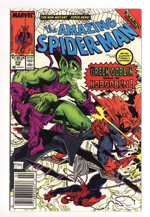 The Amazing Spider-Man Vol 1 312 FN+ (6.5) (1989) Newsstand