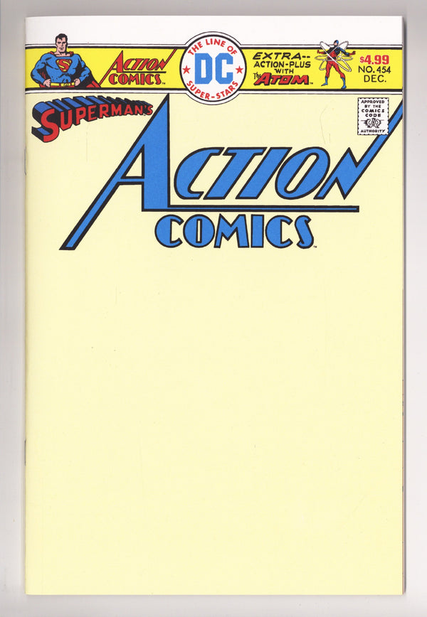 Action Comics Vol 3 454 Facsimile Blank Variant (2026)