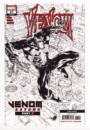 Venom Vol 4 27 (192) NM (9.4) 2nd Print (2020) Stegman B&W Incentive Variant