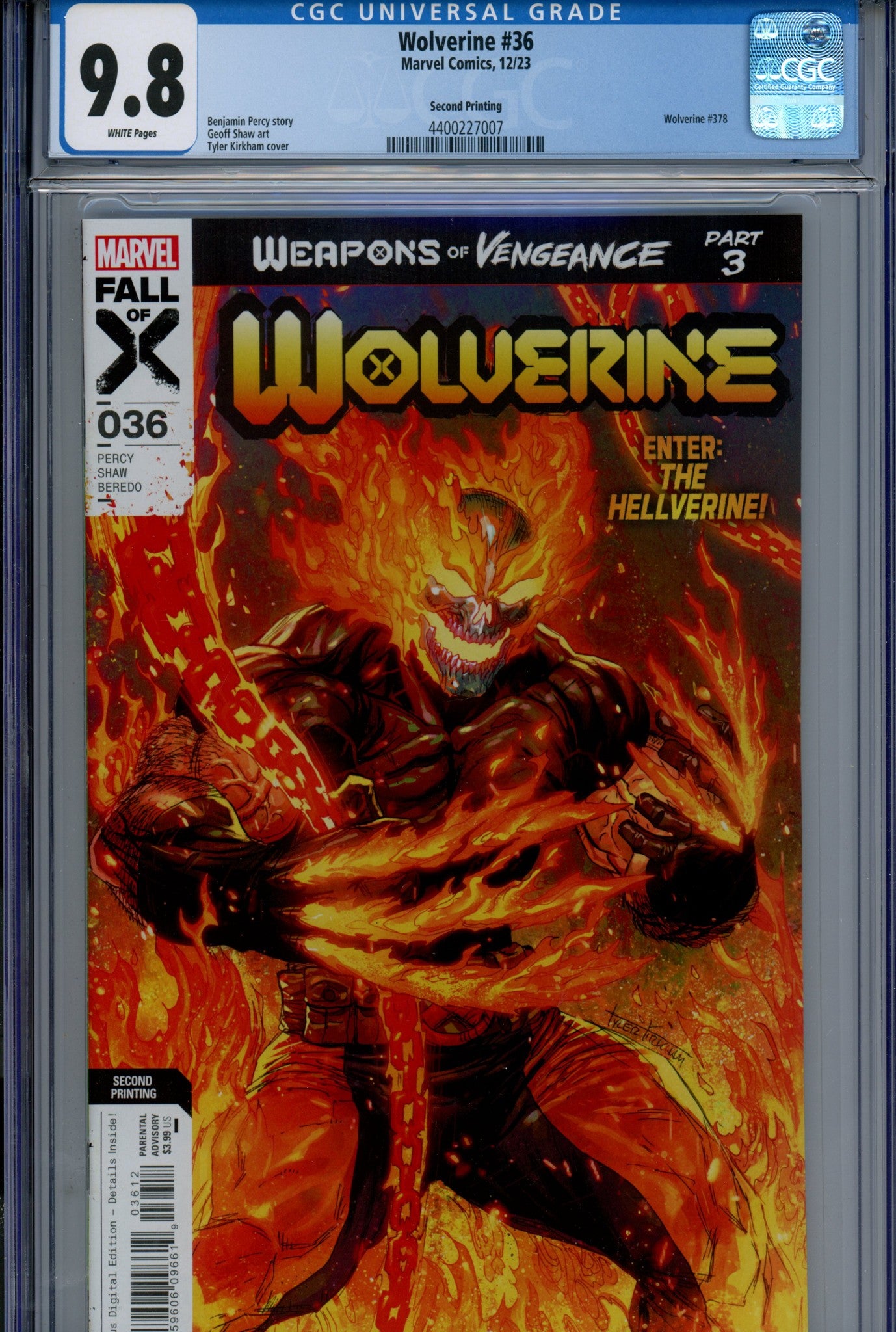 Wolverine Vol 7 36 CGC 9.8 (NM/M) (2023) 2nd Print 