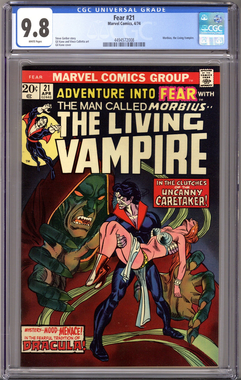Fear 21 CGC 9.8 (NM/M) (1974) 
