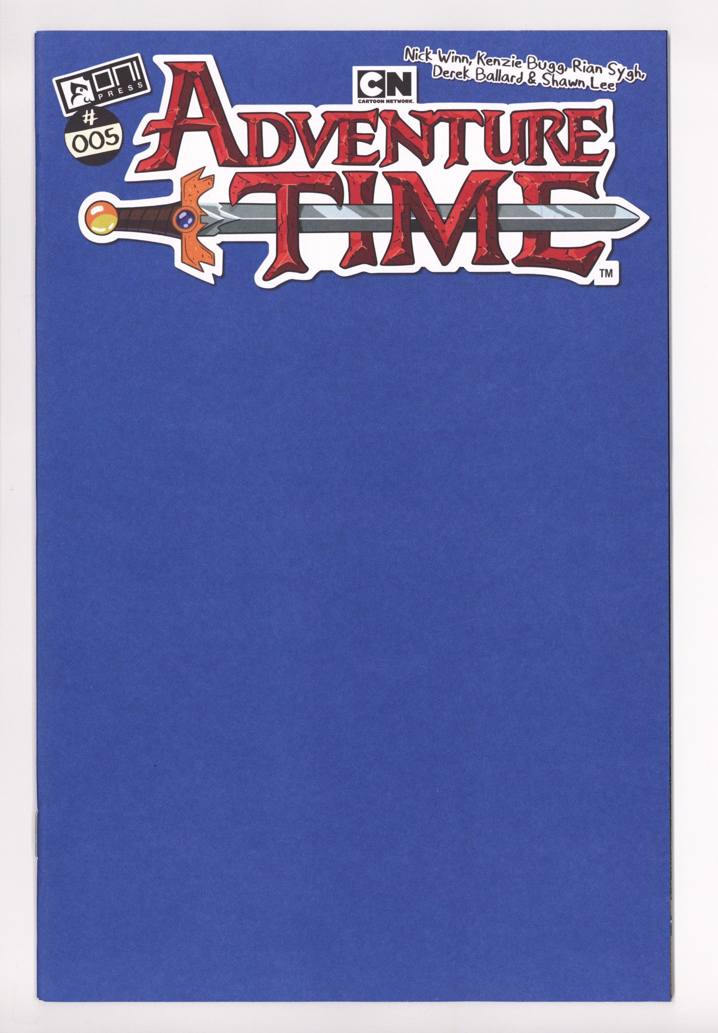 Adventure Time 5 Blank Variant (2025)