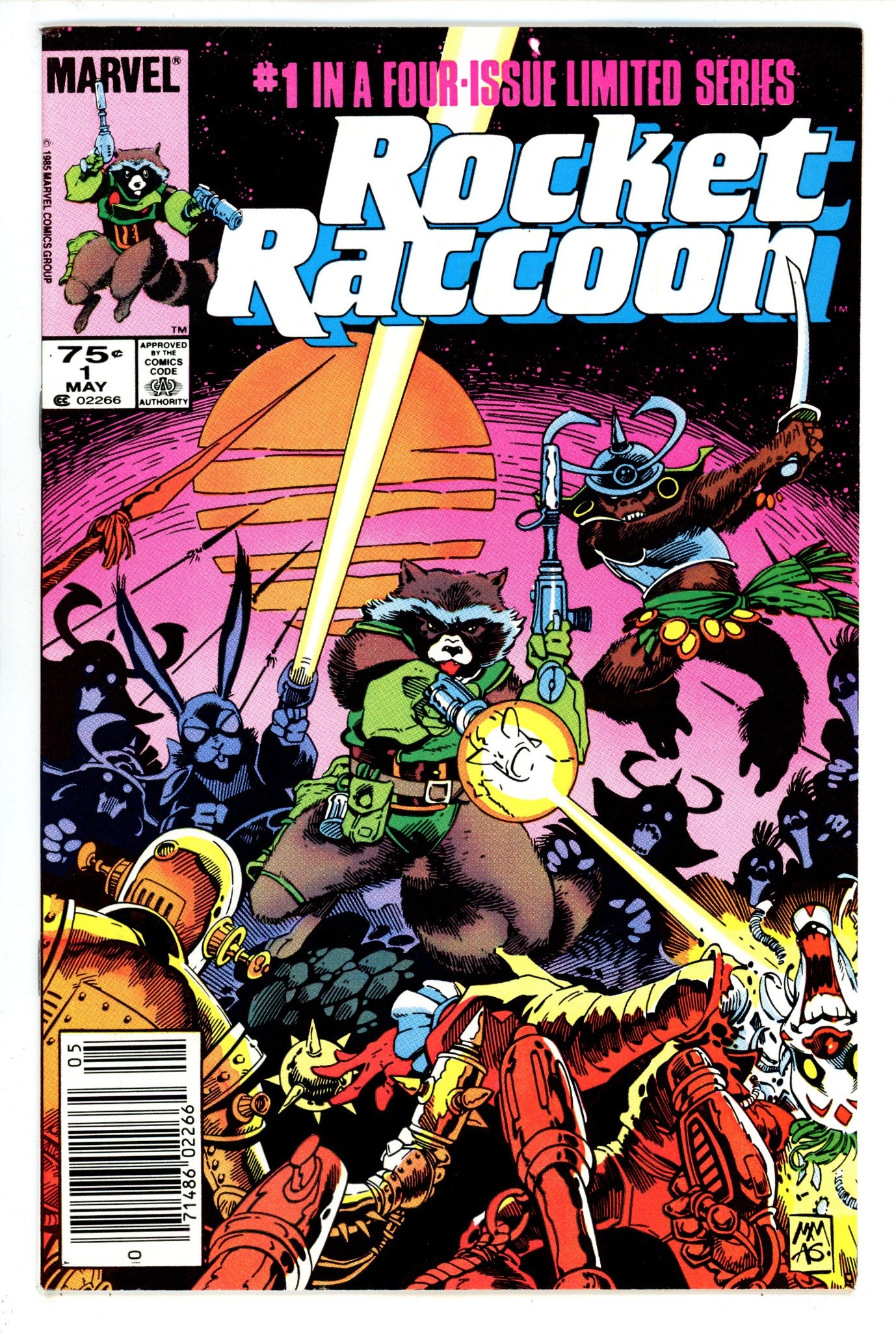 Rocket Raccoon Vol 1 1 VF+ (8.5) (1985) Newsstand 