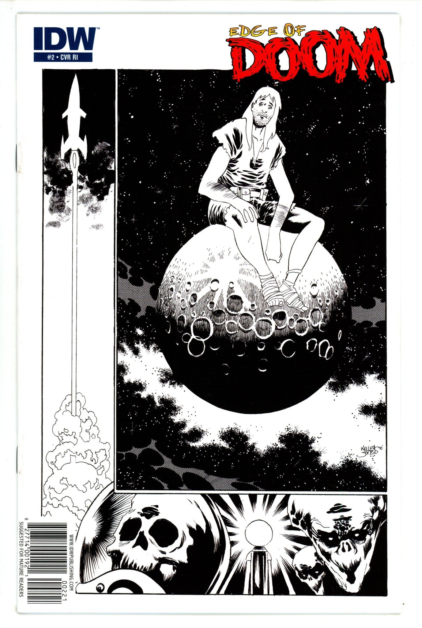 Edge of Doom 2 High Grade (2010) Jones B&W Incentive Variant 