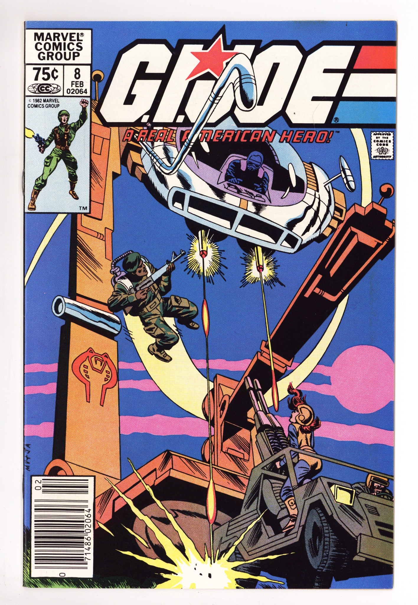 G.I. Joe, A Real American Hero 8 NM- (9.2) (1983) Canadian Price Variant 