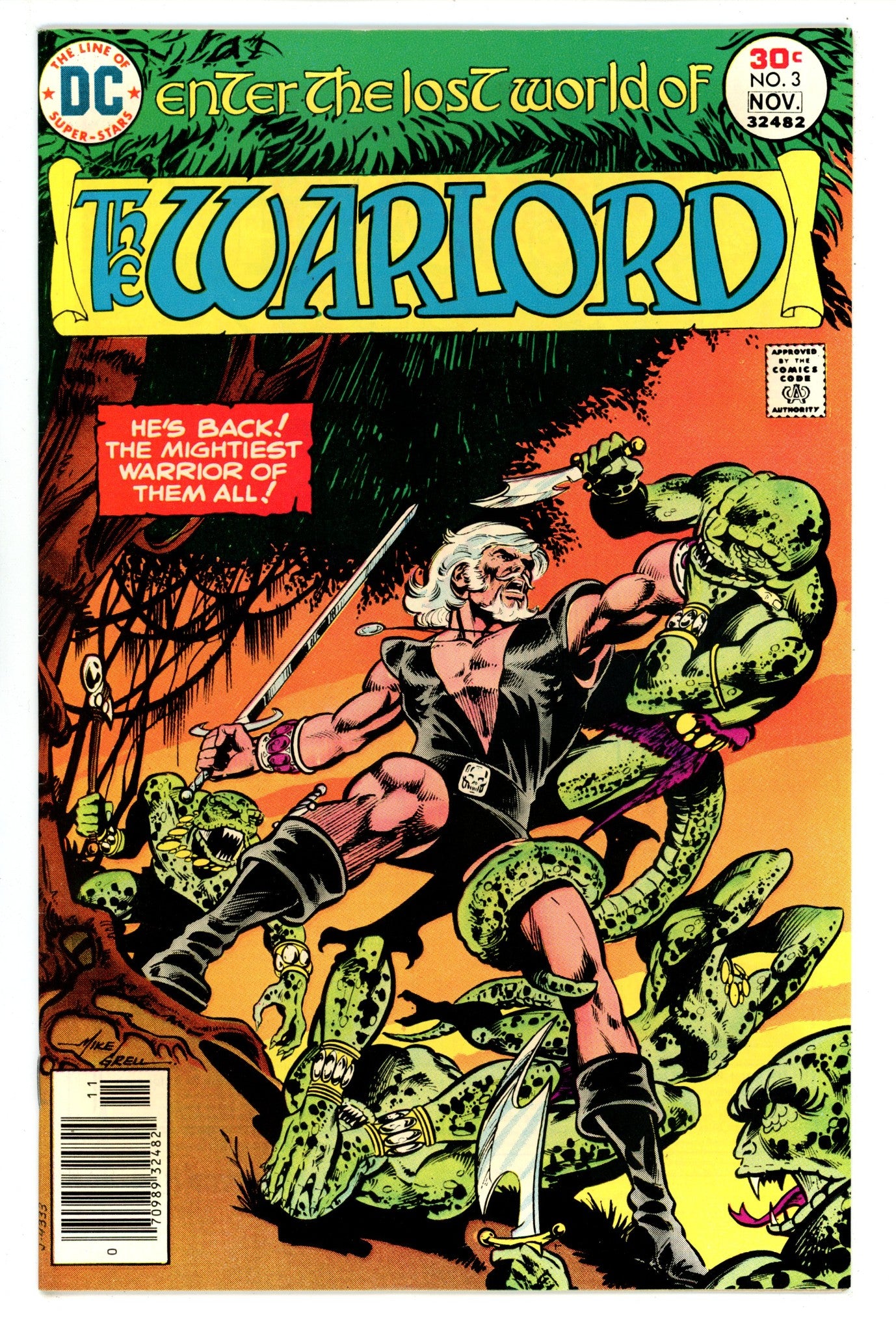 Warlord Vol 1 3  VF+ (8.5)  (1976)   