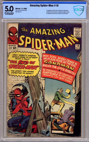 The Amazing Spider-Man Vol 1 18 CBCS 5.0 (VG/FN) (1964)