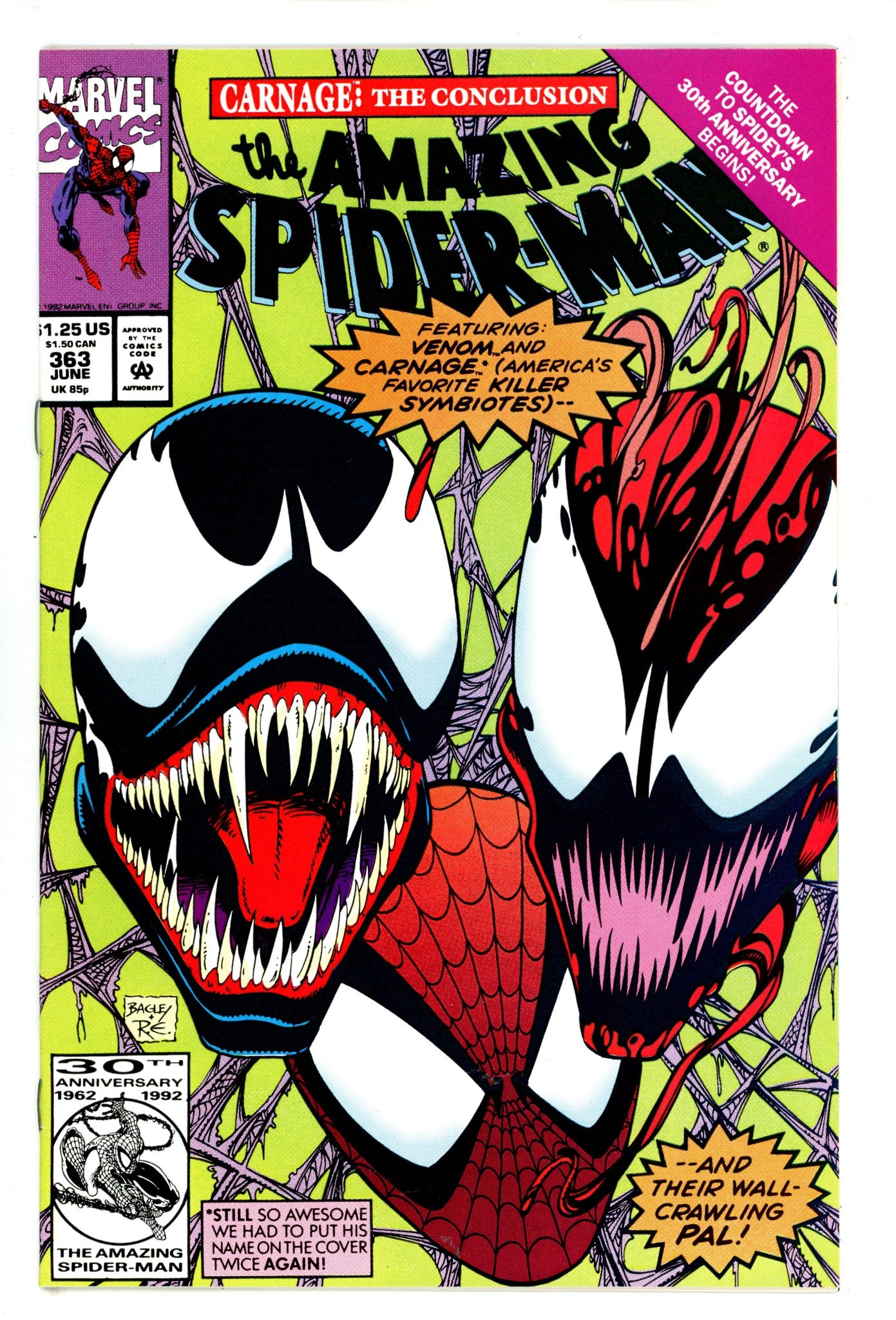 The Amazing Spider-Man Vol 1 363 NM- (9.2) (1992) 