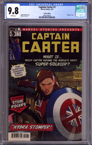 Captain Carter 1 CGC 9.8 (NM/M) (2022) Animation Variant