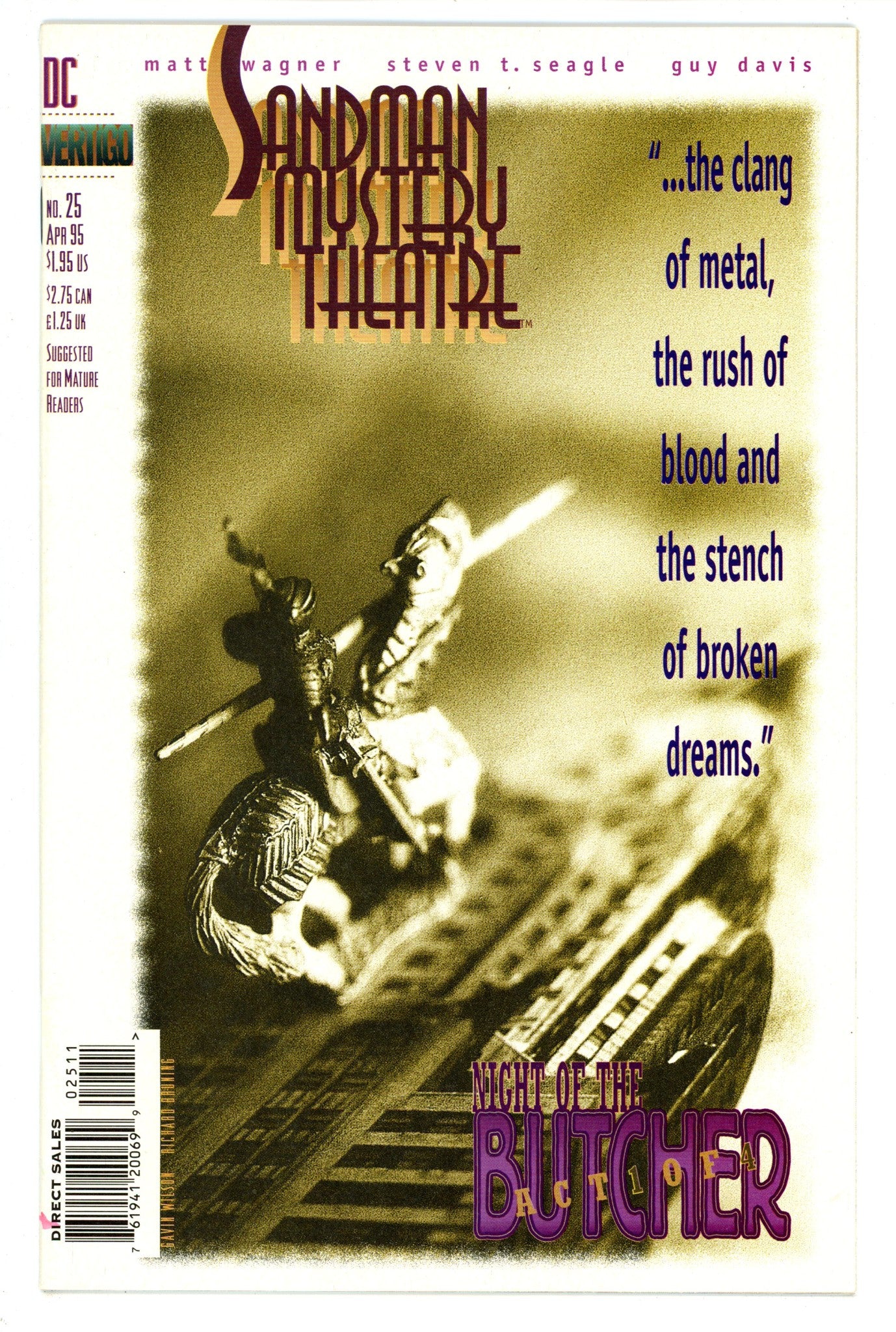 Sandman Mystery Theatre  25  Mid Grade  (1995)   