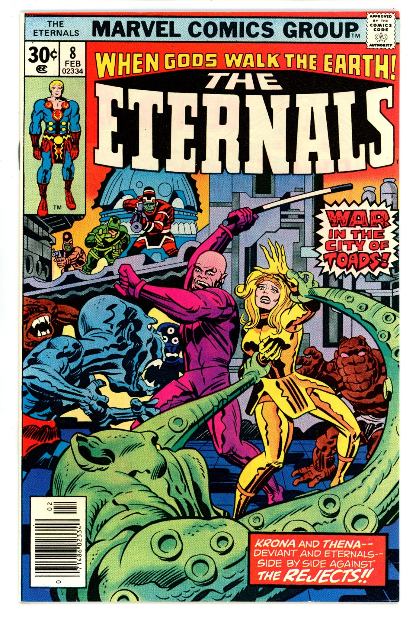 The Eternals Vol 1 8  NM (9.4)  (1977)   