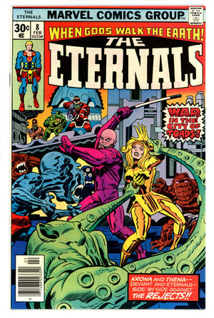 The Eternals Vol 1 8 NM (9.4) (1977)