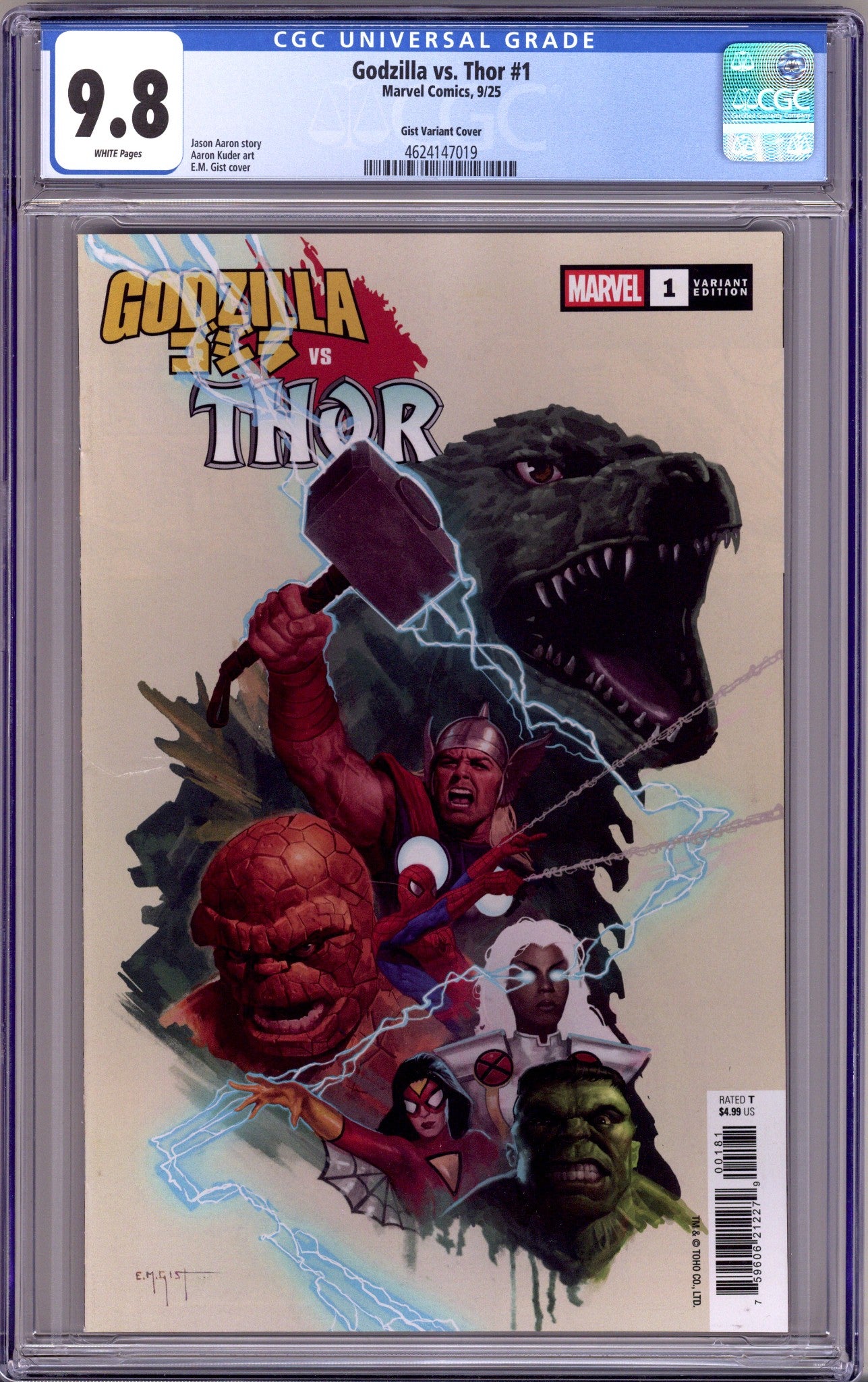 Godzilla vs. Thor 1 CGC 9.8 (NM/M) (2025) Gist Variant 