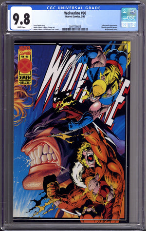 Wolverine Vol 2 90 CGC 9.8 (NM/M) Deluxe  (1995)