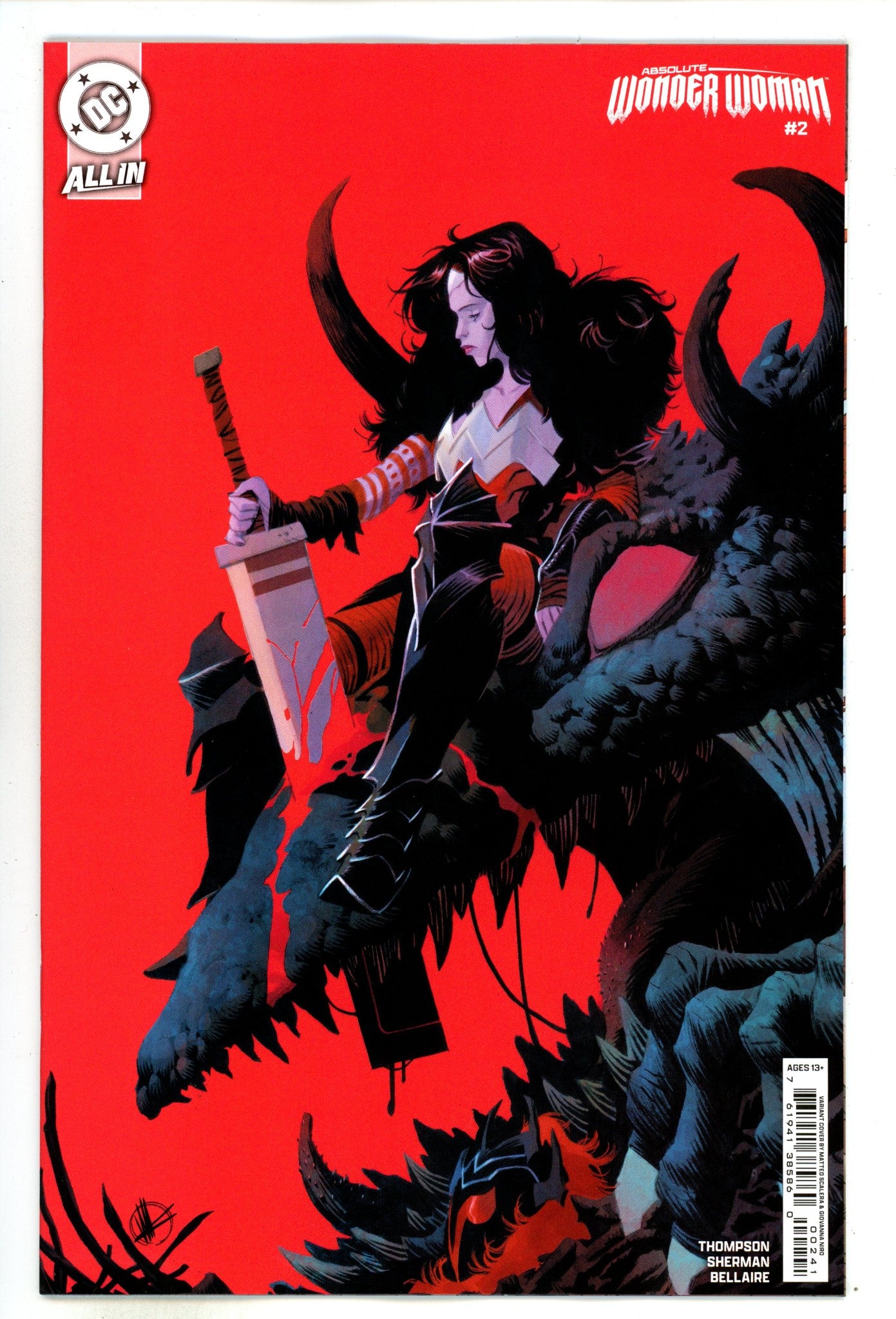 Absolute Wonder Woman 2 Scalera Incentive Variant NM+ (2024)
