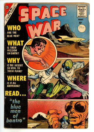 Space War 6 VG- (3.5) Interior Cover Tape (1960) 