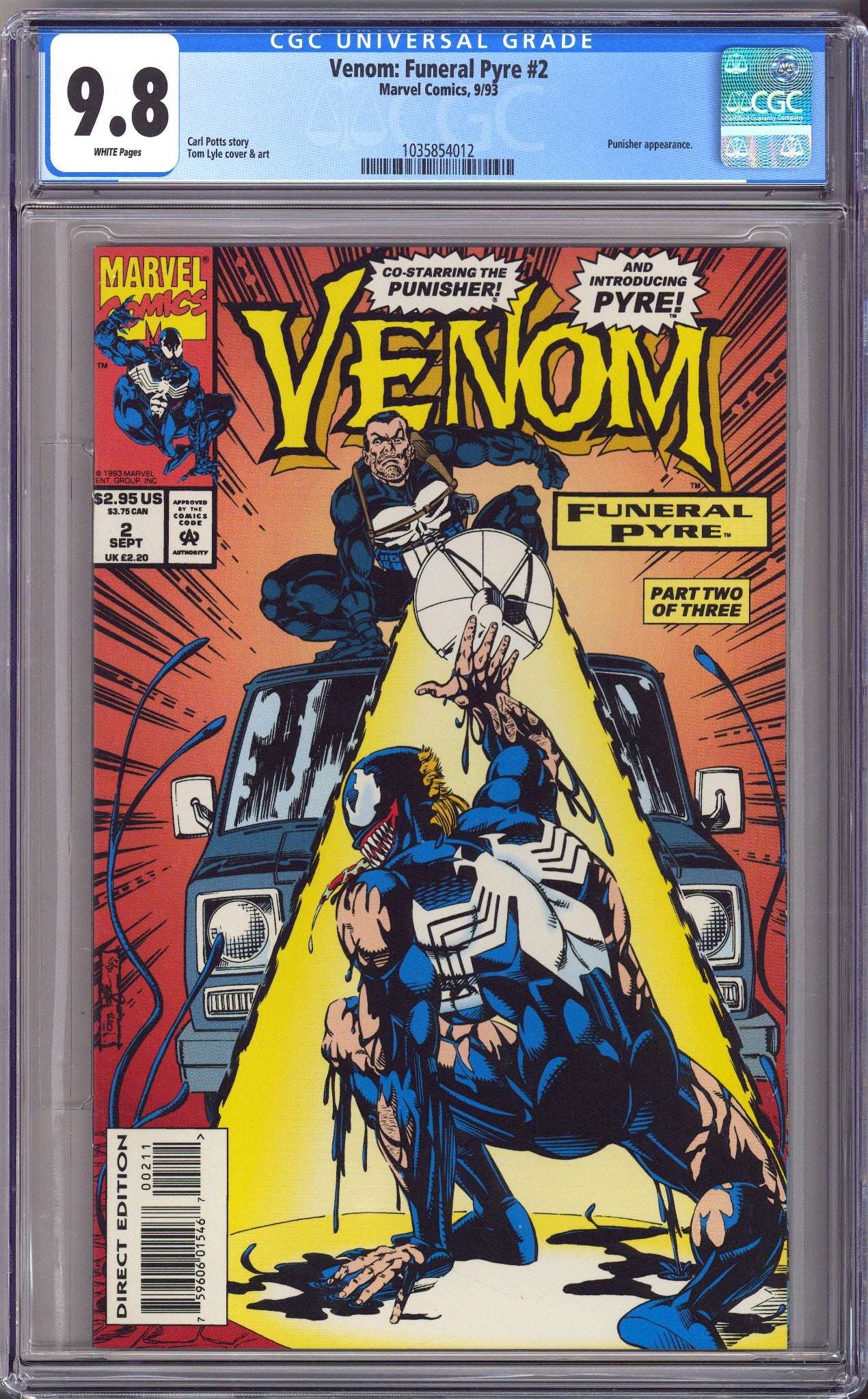 Venom: Funeral Pyre 2 CGC 9.8 (NM/M) (1993) 