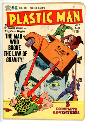 Plastic Man 30 VG (4.0) Apparent, Missing Centerfold (1951) 