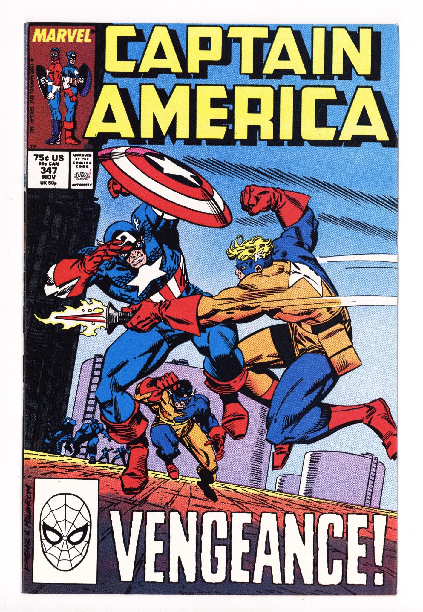 Captain America Vol 1 347 High Grade (1988) 