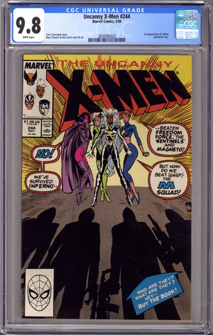 The Uncanny X-Men Vol 1 244 CGC 9.8 (NM/M) (1989)