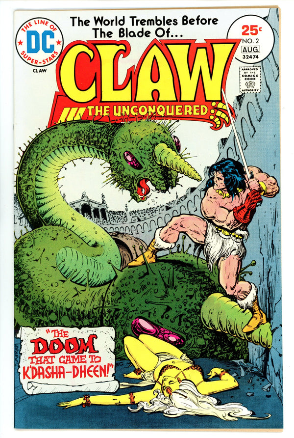 Claw the Unconquered Vol 1 2 VF/NM (9.0) (1975)