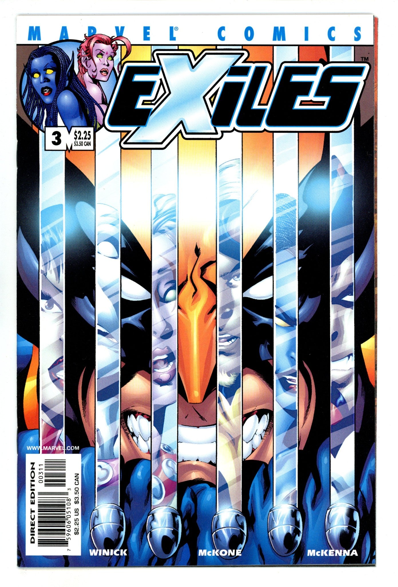 Exiles Vol 1 3 High Grade (2001) 