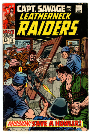Capt. Savage and His Leatherneck Raiders 6 FN- (5.5) (1968) 