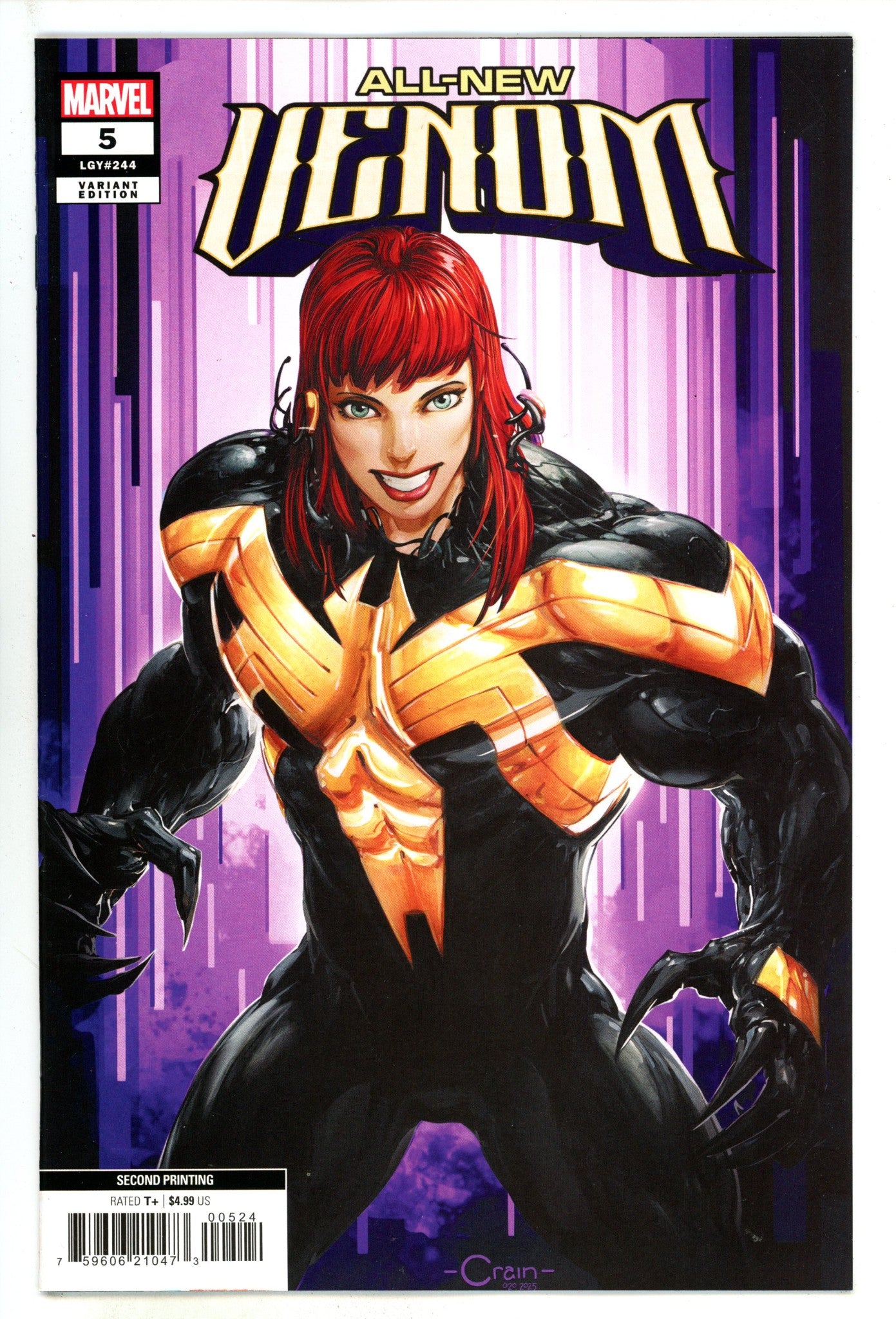 All-New Venom 5 Crain 2nd Print Variant (2025)